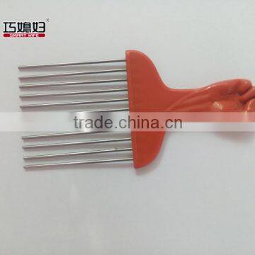 high quality plastic comb for hair bun with OEM logo