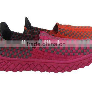 2016 Fashion Lady Woven Elastic Sport Shoe Knit Upper photo-2