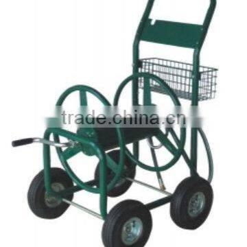 Steel Hose Reel Cart with 10 Inches Pneumatic Wheels