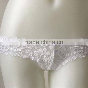 Embroidery Lace Lady Thong Underwear Sexy Panty(CS19341)