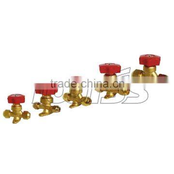 WK-D Refrigeration Copper Hand Valve Air Conditioning Valve Sight Glass Flare Type