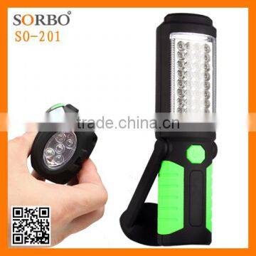 Powerful battery operated led flashlight torch (36 leds+5 leds) spotlight for camping, working,emergency