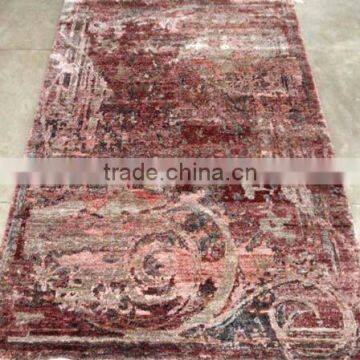 Indo Nepali Hand Knotted 10/32 Art Silk Carpets photo-2