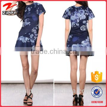 Latest Gorgeous Fashion Blue Porcelain Dress Designs for Ladies