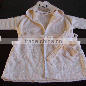 New cotton animal hooded children's bathrobe baby cape baby hooded bathrobe