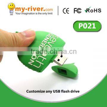 promotion tree leaf shaped usb memory stick 2gb customize