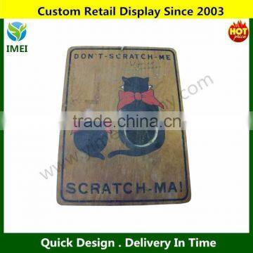 Antique Match Scratcher Matches Cats Dont Scratch Me Board Wall Hanging Wooden 7x5 1/4" YM3-200