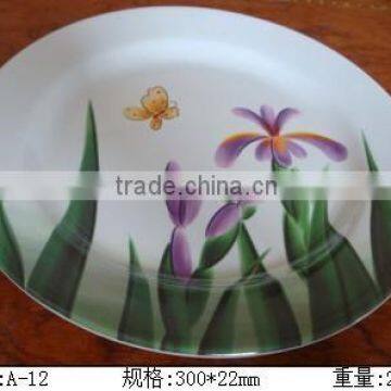 Melamine high quality 12 inch cheap melamine plate