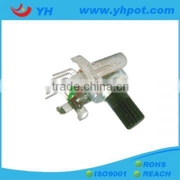 jiangsu 12mm dual gang rotary lever potentiometer with 6 pin