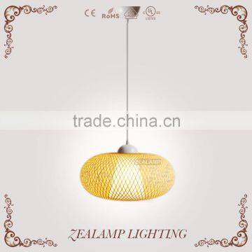 Natural Bamboo Handicraft Pendant Light Traditional Handicraft Techniques