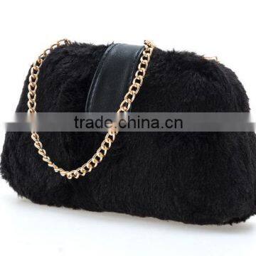 Pink Young Girl Plush Cross Body Bag Eco Friendly Fabric