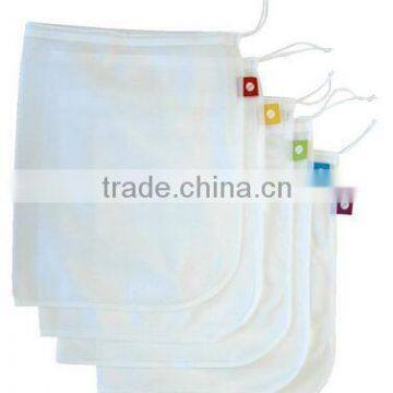 Customize Logo Label Reusable Eco Friendly Strong Drawstring Mesh Produce Bag photo-5