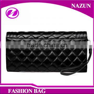 Popular Style Wine Red Bag Leather Women Fashion Purses Clutch Bags photo-4