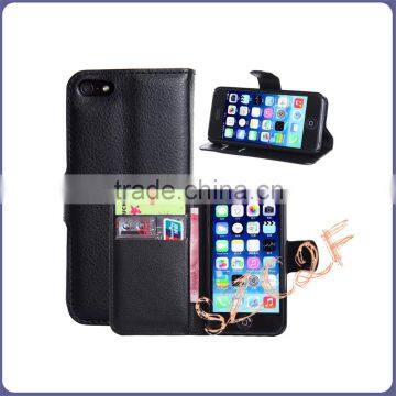 Hot selling Leather Wallet Phone Case for iphone 5 5s