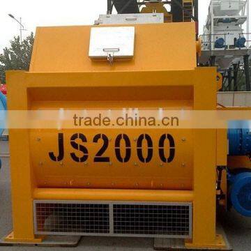 Low Price High mixing quality small twin shaft JS2000 Concrete Mixer