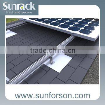 Roof solar panel fittings