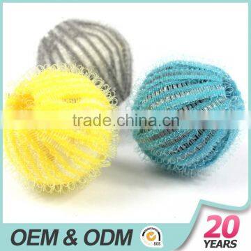 100%nylon yellow blue gray washing machine balls for laundry