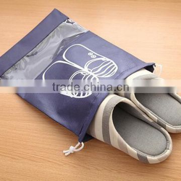 custom non woven drawstring shoe bag Sack Personalised draw String Shoe Bag