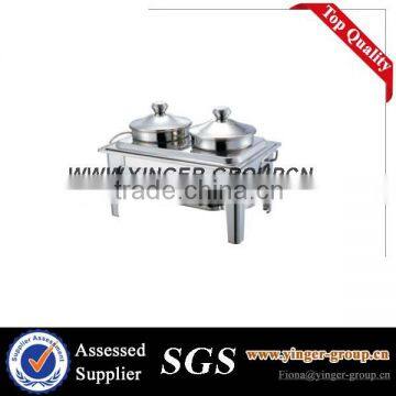 Stainless Steel Roll Top Square Chafing Dish