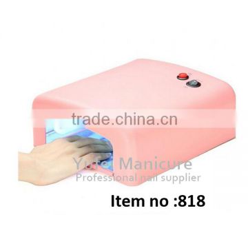 Hotselling nail uv gel curing machine PP 36w nail art 818 uv curing lamp