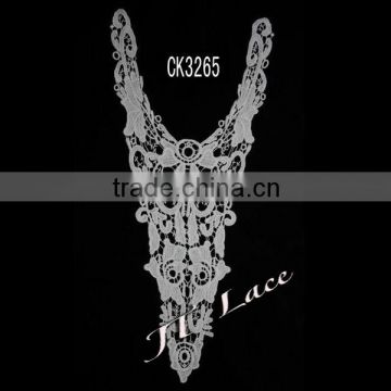 Embroidery cotton neck lace water soluble collar CK3265