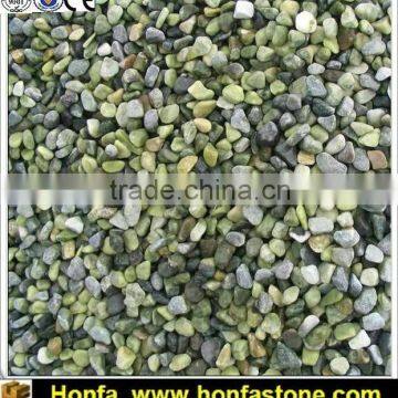 cheap green color tumbled marble chips stone