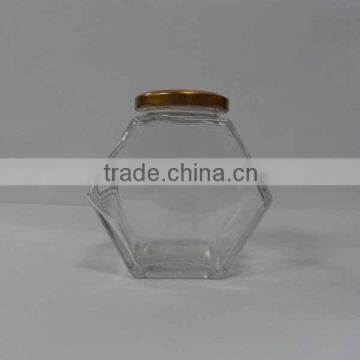 Hoding 50g honey hexagon glass jar