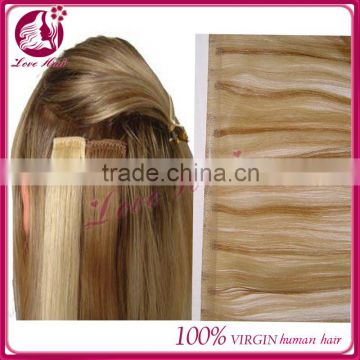 Alibaba wholesale high quality virgin remy russian tape hair extension