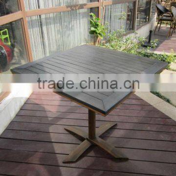 Outdoor garden bamboo like polywood folding table