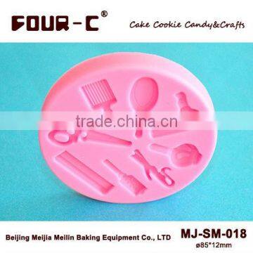 Hairdressing Cake Pop Mould,silicone 3D Cake Decoration Mould,sugar Art Maker photo-1