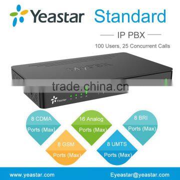 Yesastar Standard IP PBX System With GSM/ FXO/FXS/BRI/CDMA Ports photo-2
