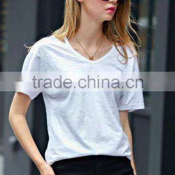 wholesale manufacturing company basic women tshirt