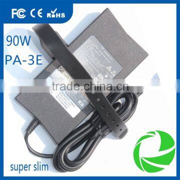 New super slim 90W laptop charger for DELL 19.5V 4.62A Big pin PA-3E PA-10 laptop power supply adapter