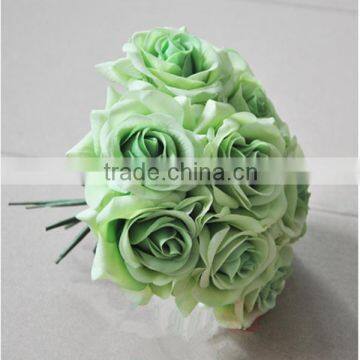 artificial flower head Real touch flower head plastic handmade wedding rose head