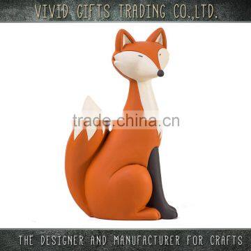 wholesale fox shape custom ceramic cute 3d decoration home