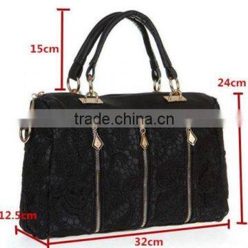 Fashion Korean Women Lace Handbag PU Leather Messenger Tote Shoulder Bag Satchel