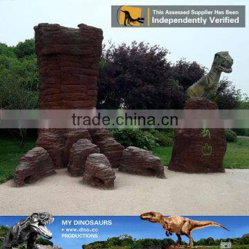 My Dino-Amusement Playground full-size dinosaur feet sculpture