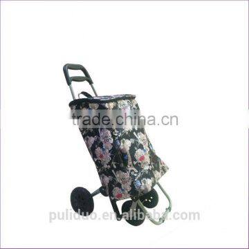 Custom Collapsible Fabric Supermarket Shopping Carts With 4 Wheels photo-2