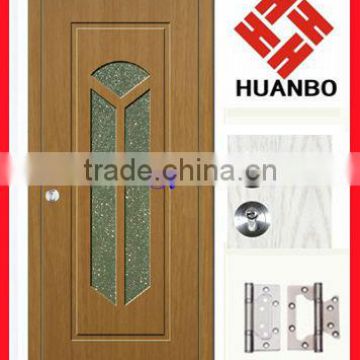 Beautiful design safety wooden pvc door for interior use