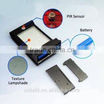 20 Led Panel Texture Lampshade 1800mah Ni-MH Battery PIR Sensor + Voice Control Solar Mini Garden Light photo-5
