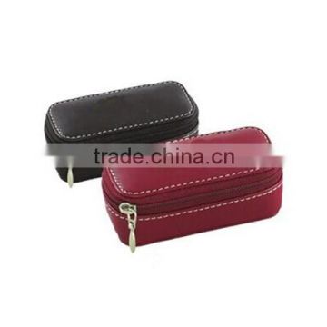 Boshiho Leather Double Lipstick Case