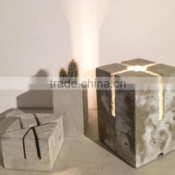 Simple style concrete table lamp