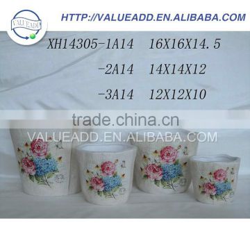 Best price ceramic flower pot wedding favors manufacturers in china