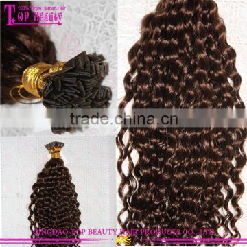 U tip Nail Tip Hair Pre-Bonded Human Hair ombre u tip hair extensions