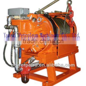 CCS certified 5T distance control foot and hand brake air winch for truss