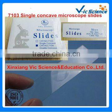 High quality 7103 single concave microscope slides