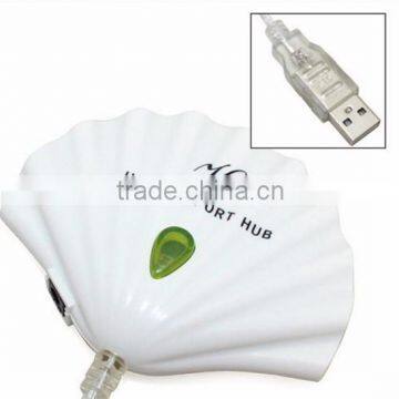 OEM Printing Logo USB Hub 2.0 Shell Shape USB Hub 4 Port photo-2