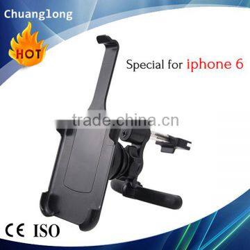 Anti-slip 360 degree rotatable easy mounting full protection vent mount cell phone holder for iphone 6