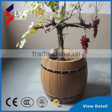 Imitation wood flower barrels ABS material mould