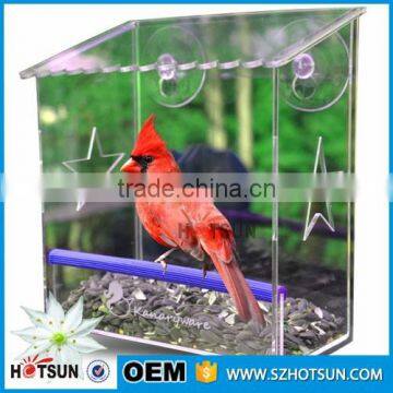 Birds Application and Eco-Friendly Feature acrylic bird feeder